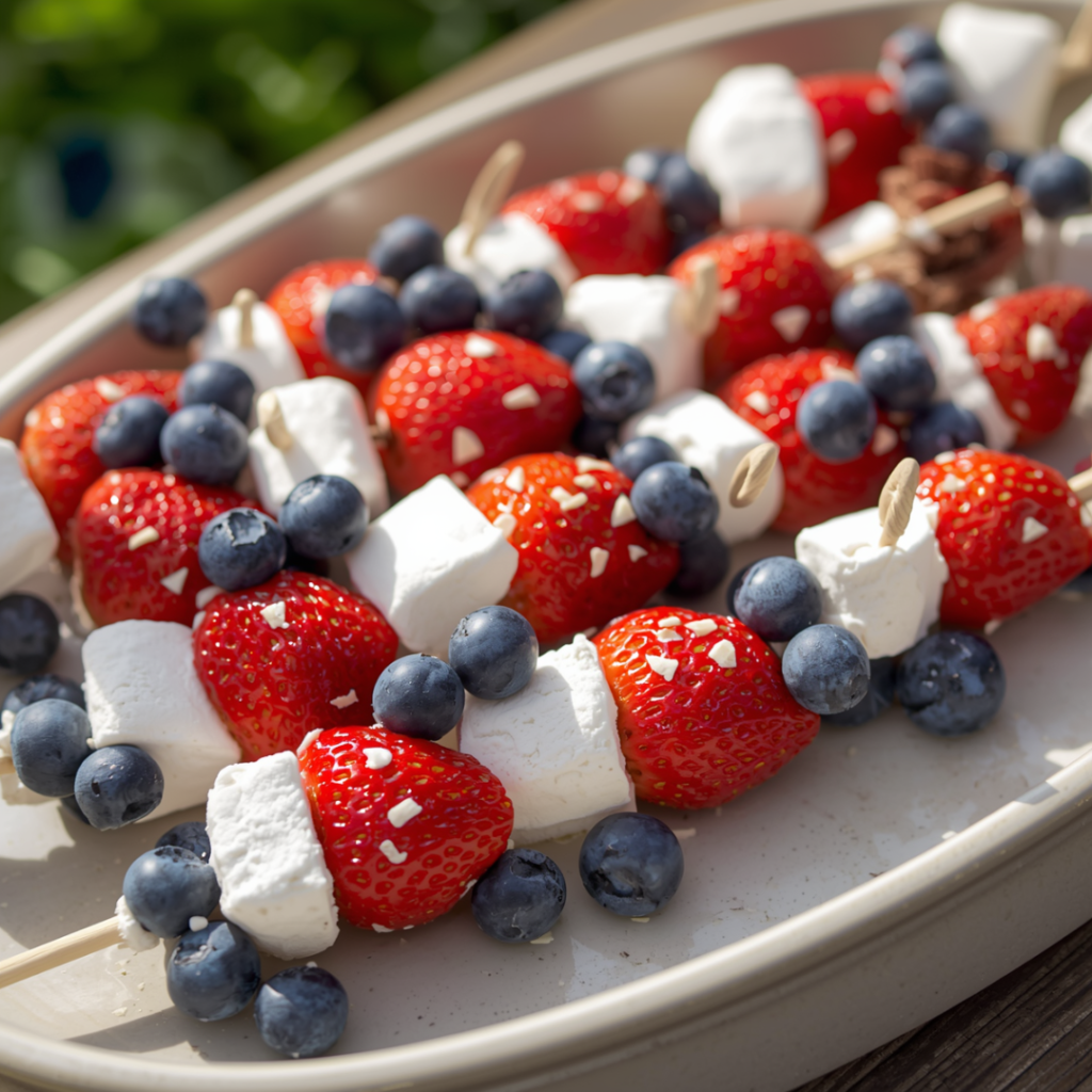 Patriotic Fruit Skewers