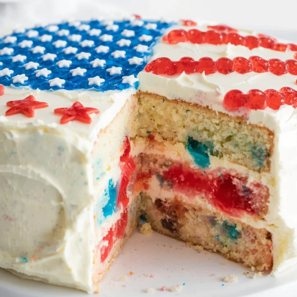 Patriotic Poke Cake