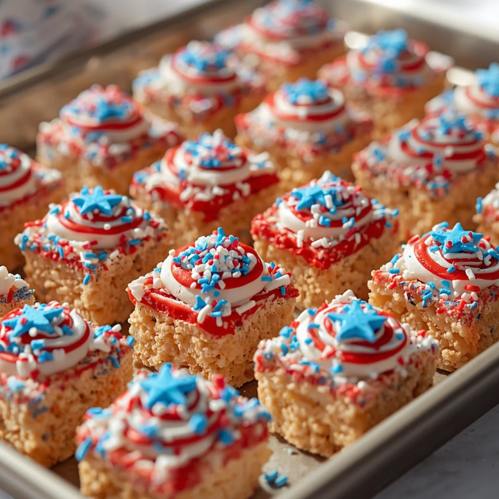 Patriotic Rice Krispie Treats