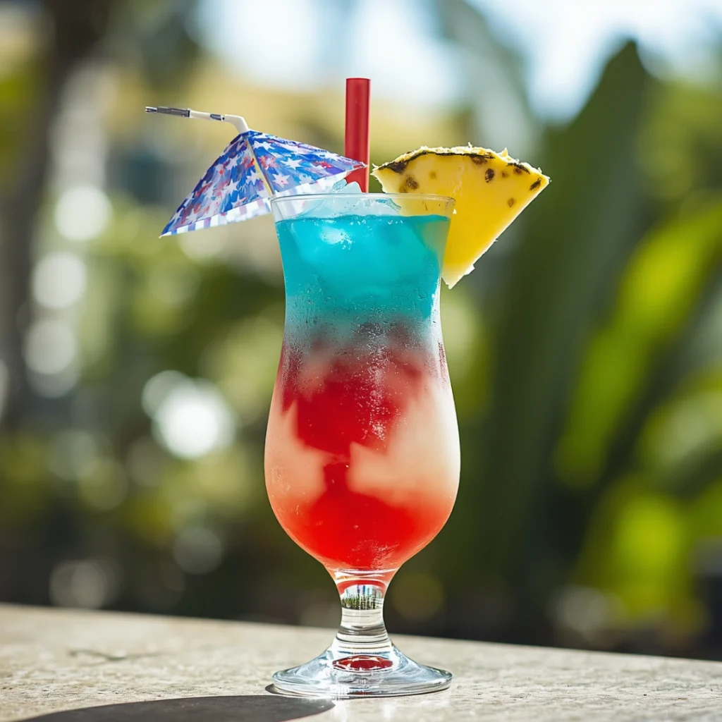 Red White Blue Pina Colada