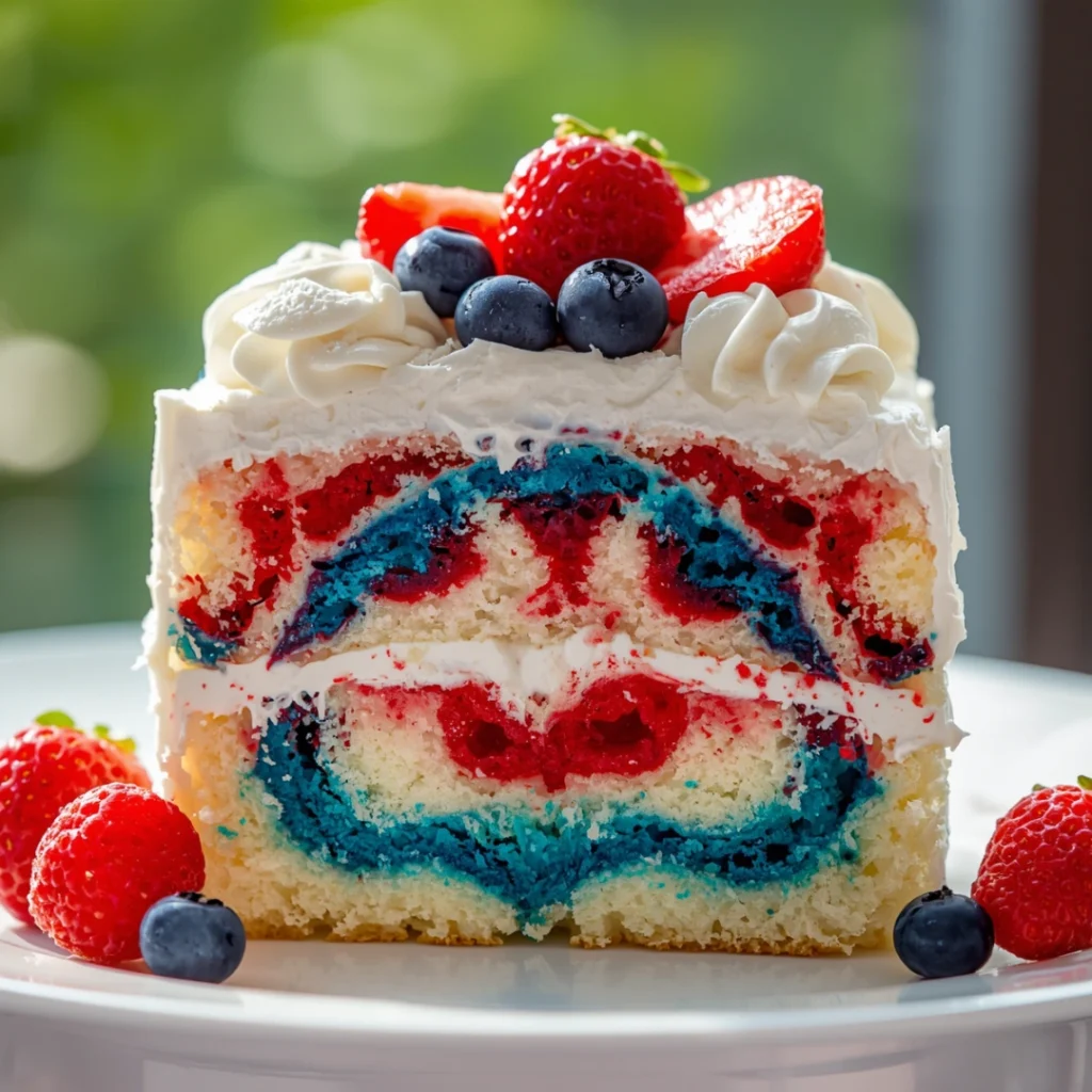 Red White and Blue Poke Cake 1