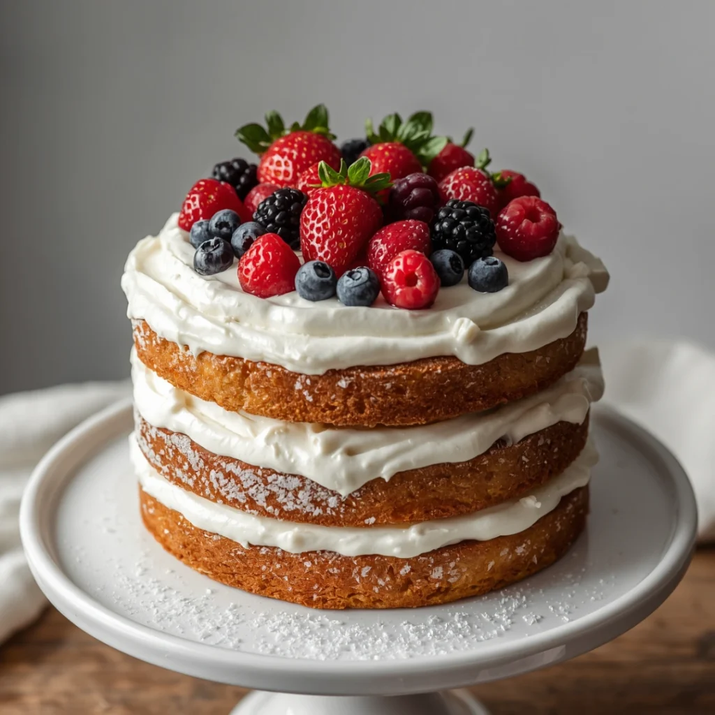 Rustic Nake Cake