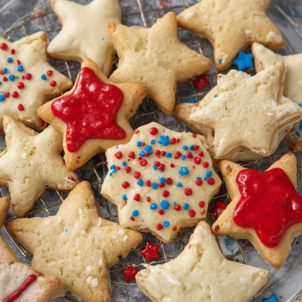 Star Spangled Shortbread Cookies