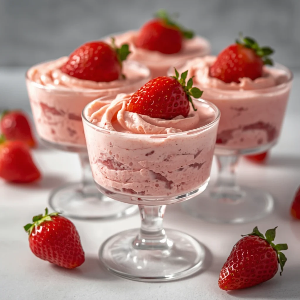 Strawberry Mousse Cups