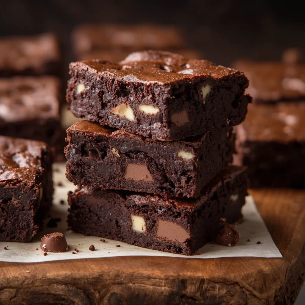 Triple Chocolate Brownies