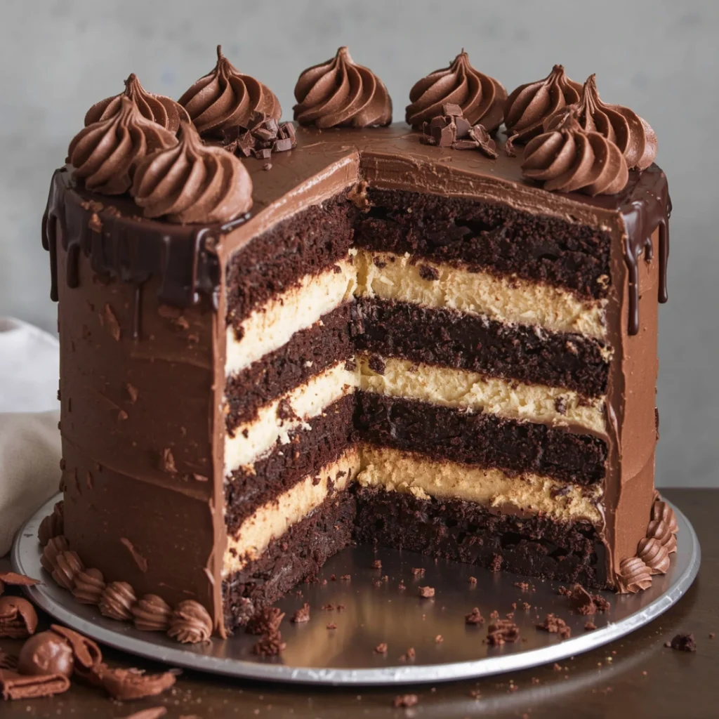 Triple Chocolate Layer Cake