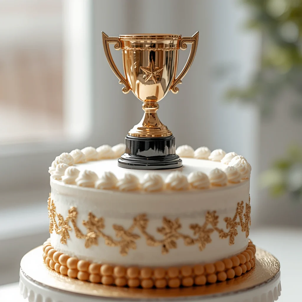 Trophy Topper Cake