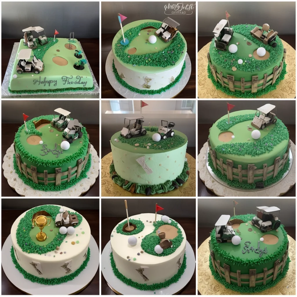 golf-themed Father's Day cakes