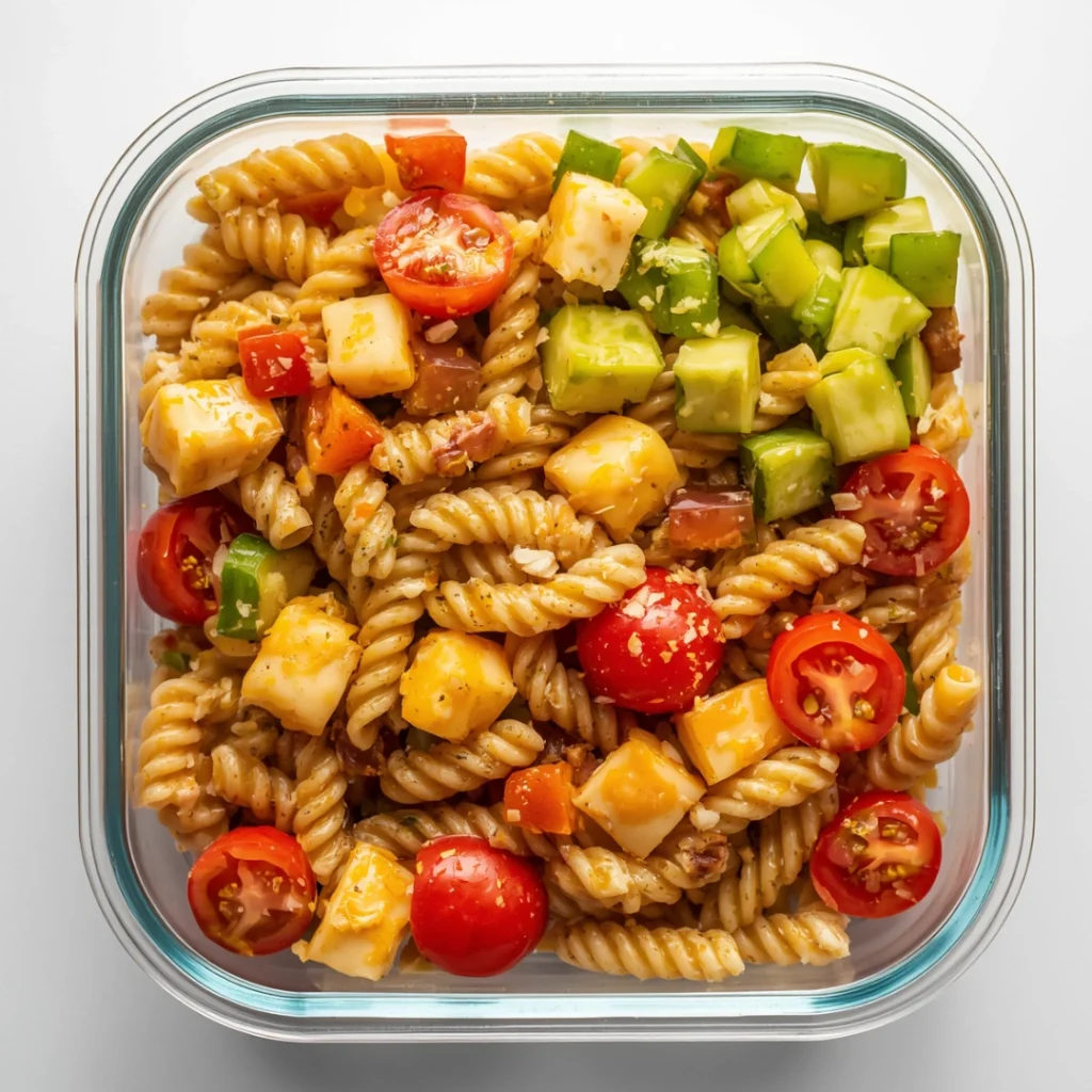 Cheese Veggie Pasta Salad