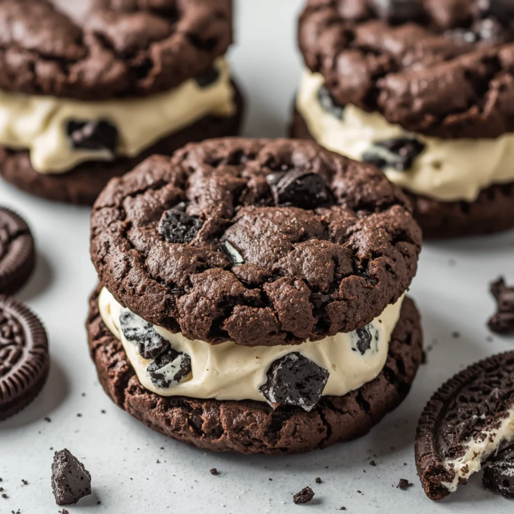 Cookies Cream Stuffed Cookies