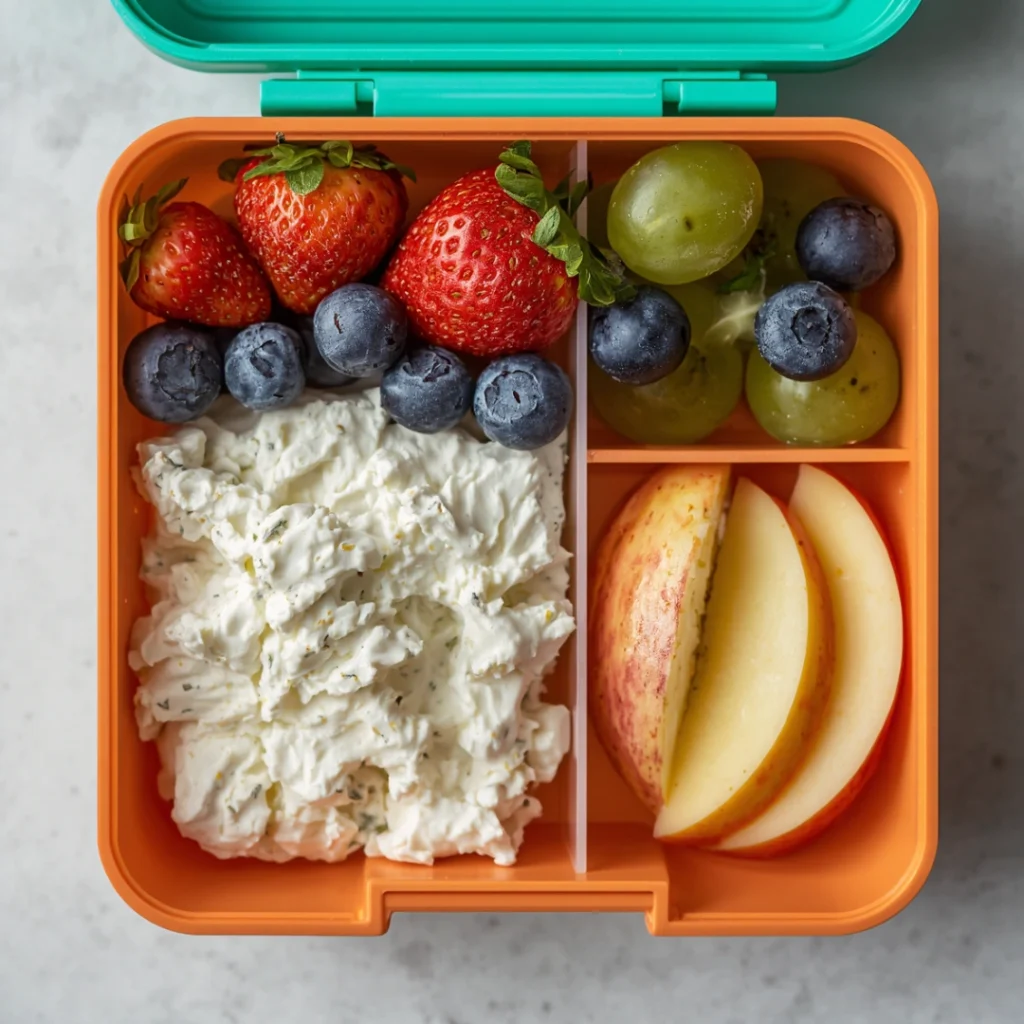 Cottage Cheese Fruit Lunch Box