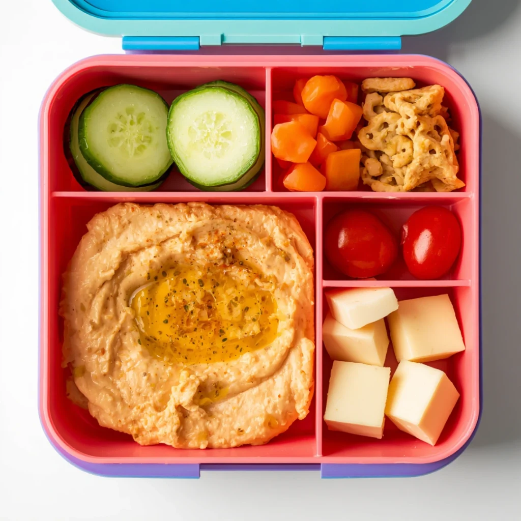 Hummus Veggie Bento Box