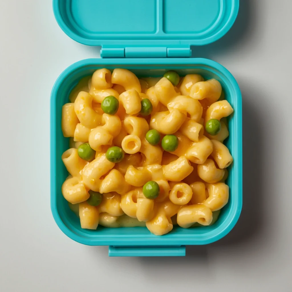 Mac and Cheese with Peas