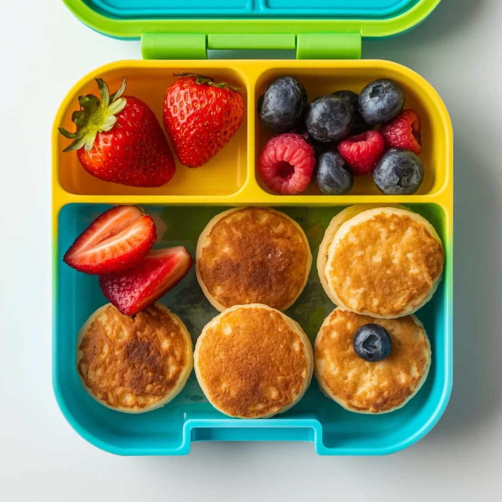 Mini Pancakes with Berries
