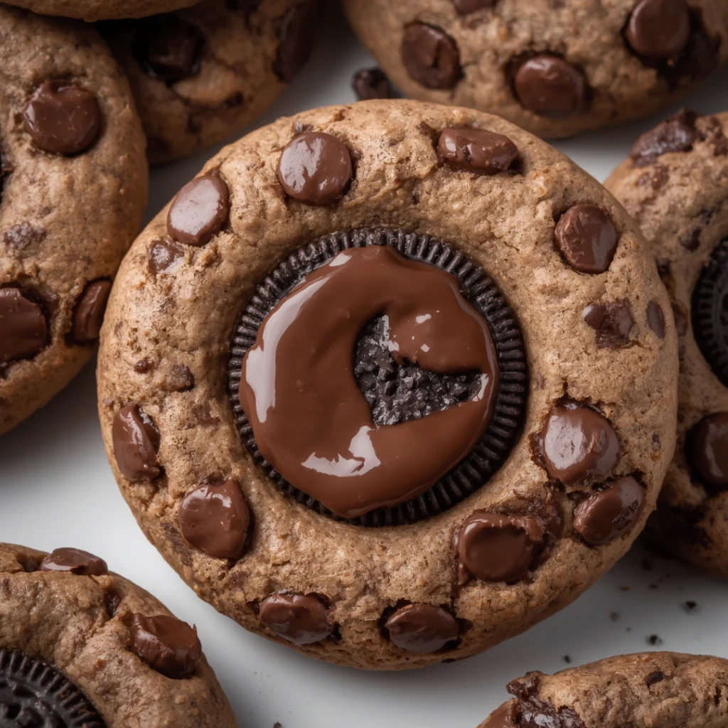 Oreo Stuffed Chocolate Chip Cookies