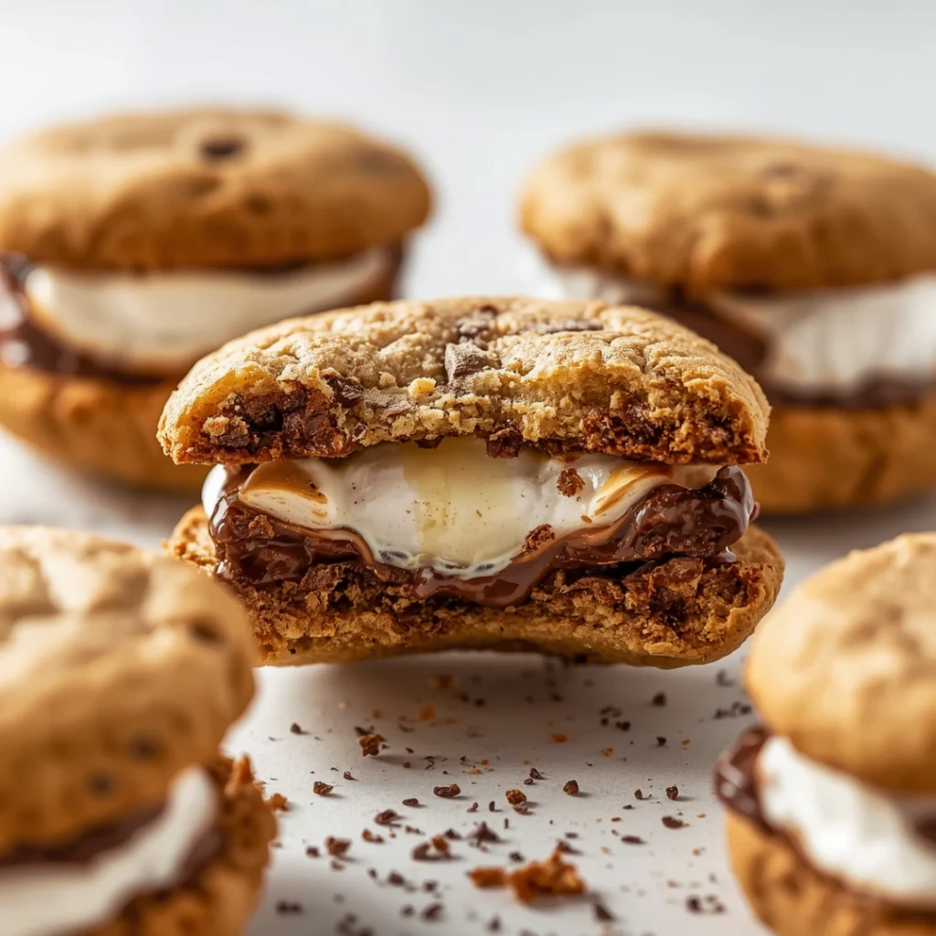 Smores Stuffed Cookies