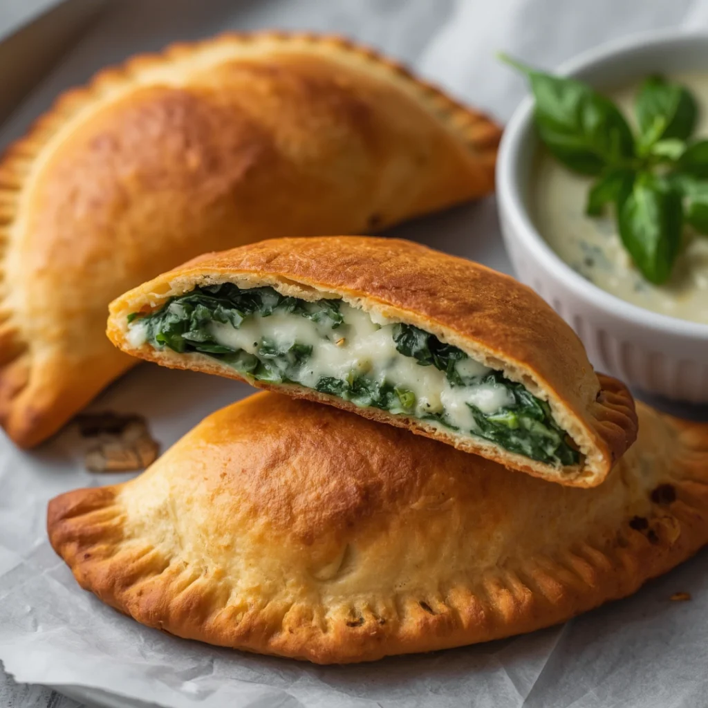 Spinach Cheese Calzones