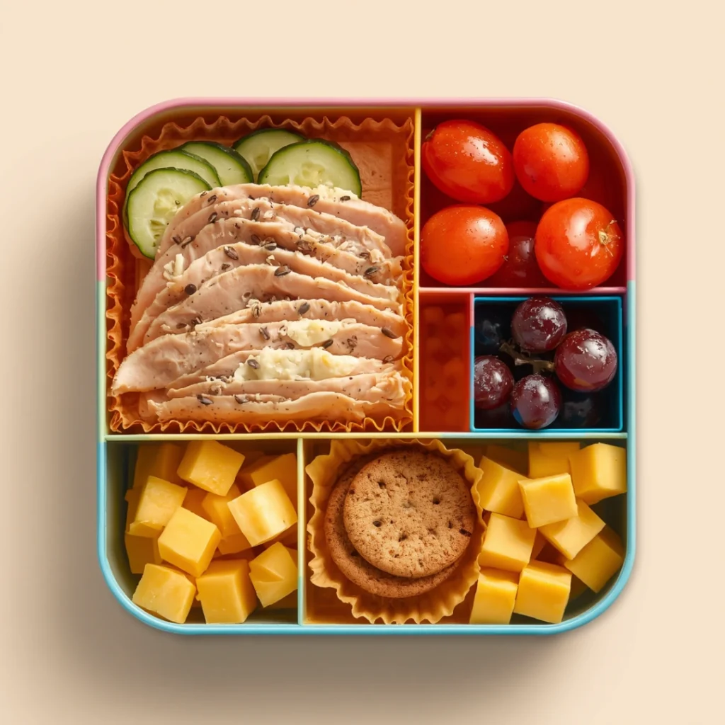 Turkey Cheese Bento Box