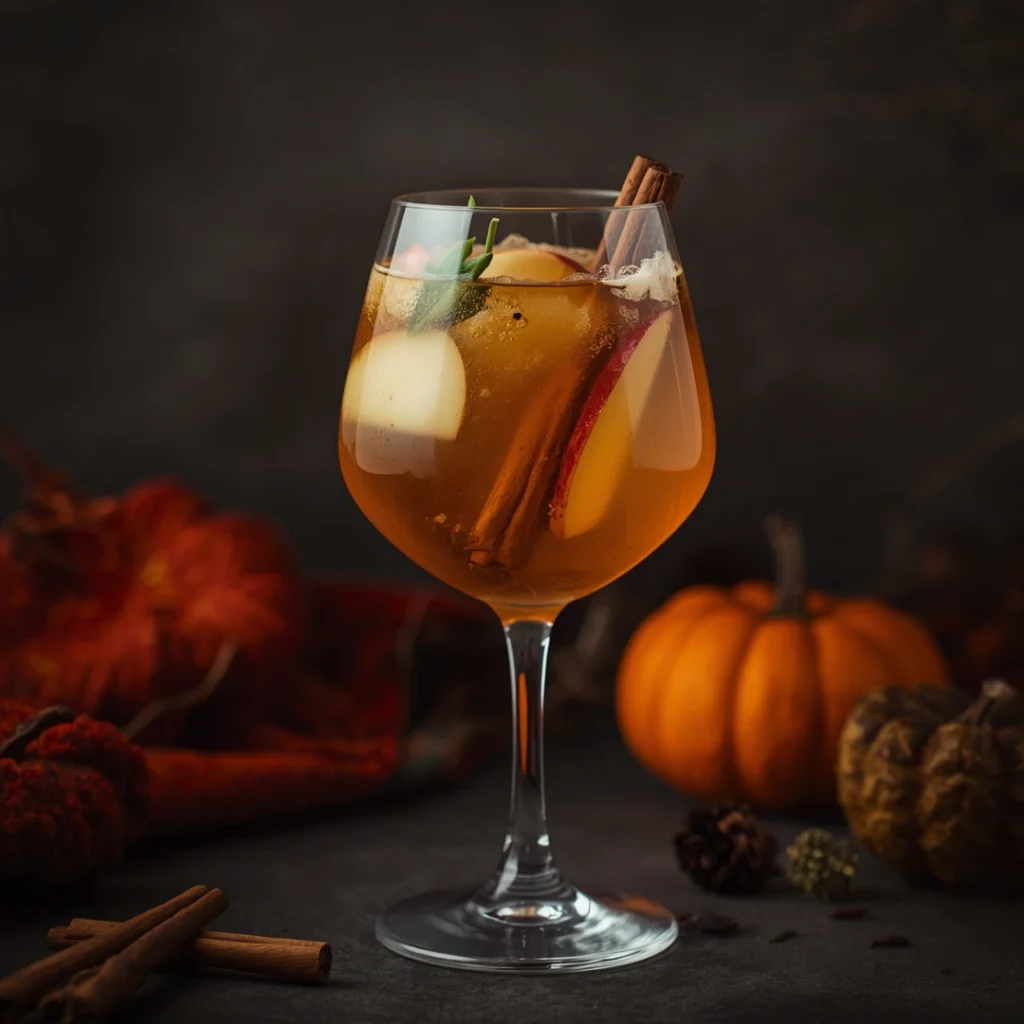 Apple Cider Halloween Sangria