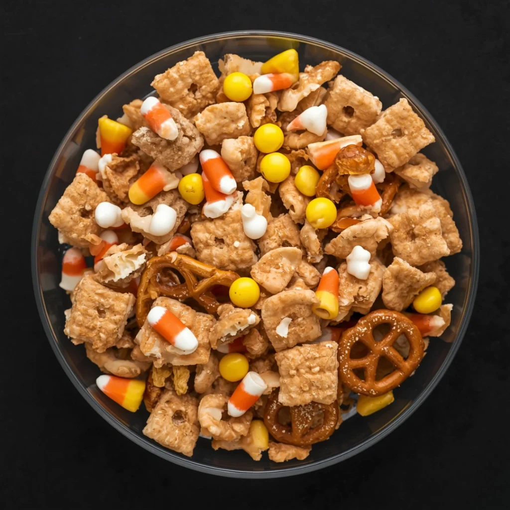 Candy Corn Chex Mix