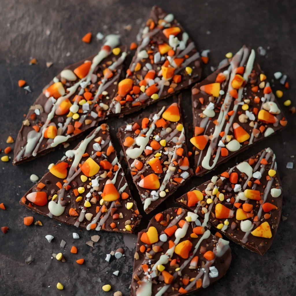 Candy Corn Chocolate Bark