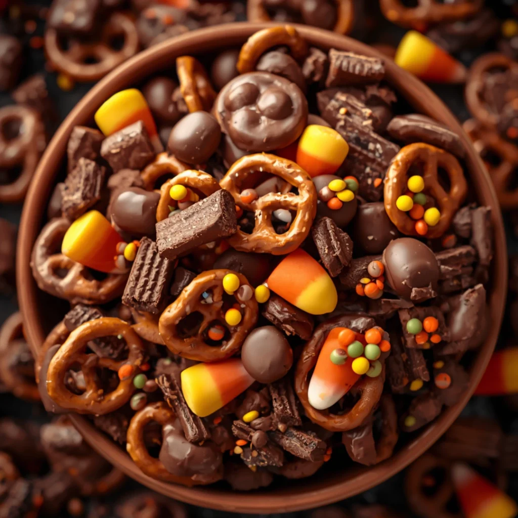 Chocolate Halloween Chex Mix