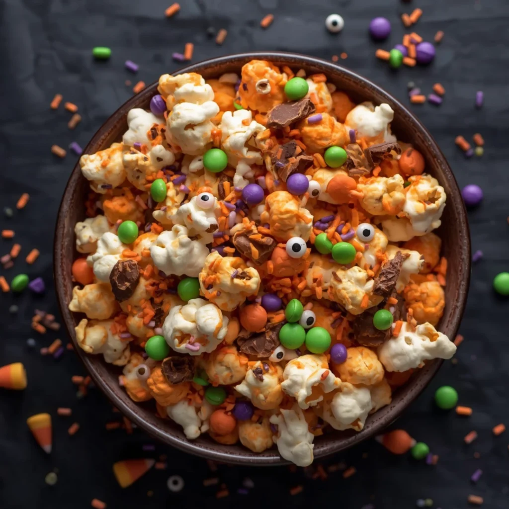 Gluten Free Halloween Popcorn Mix
