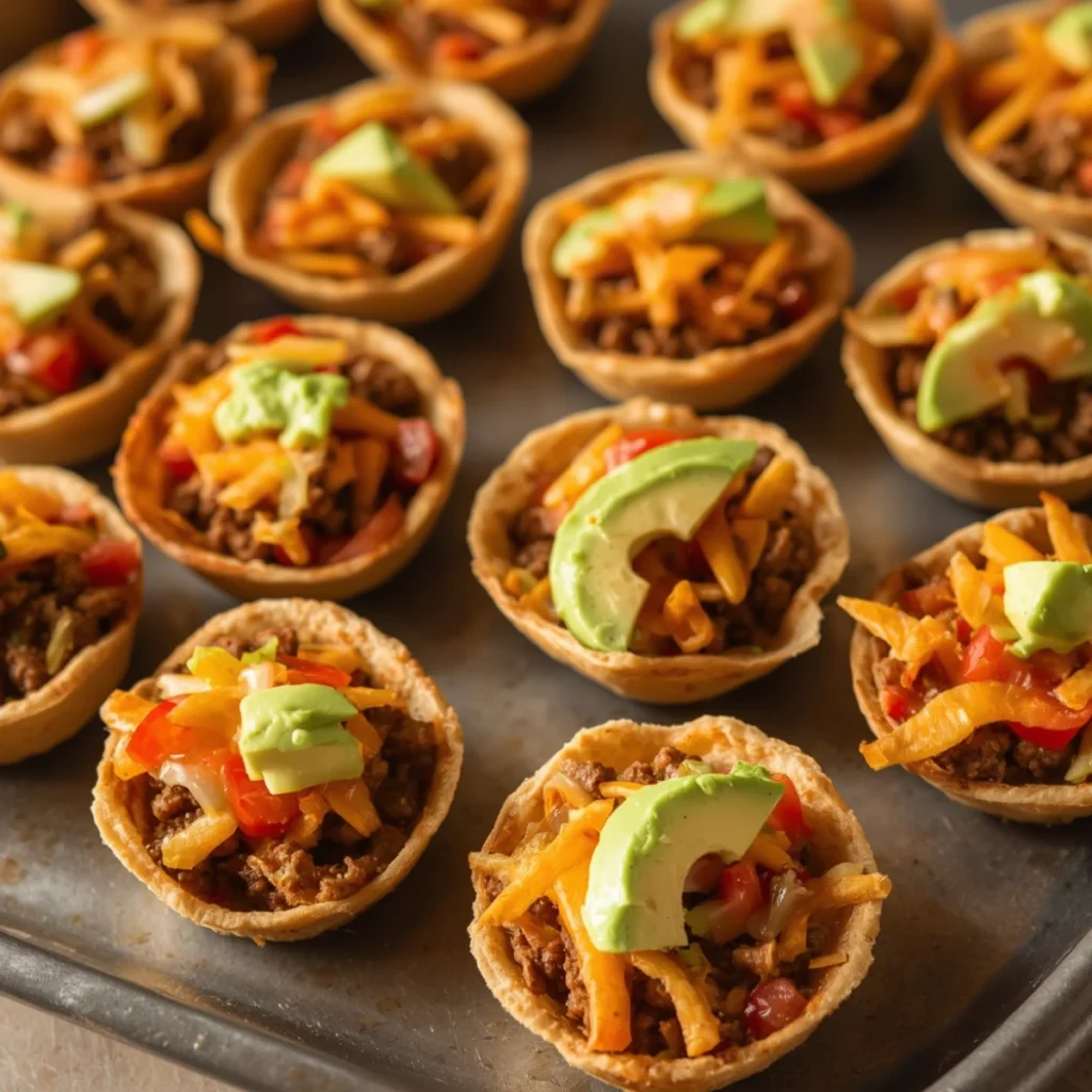 Gluten Free Halloween Taco Cups