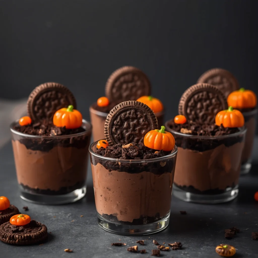 Graveyard Pudding Cups