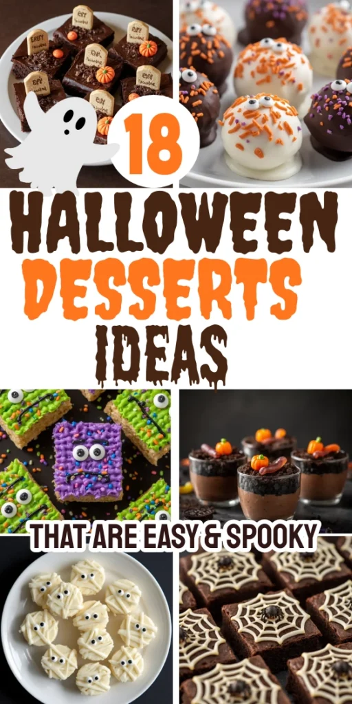 HALLOWEEN DESSERTS IDEAS THAT ARE EASY SPOOKY