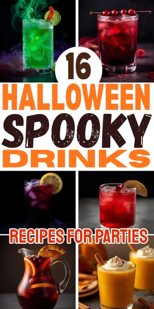 HALLOWEEN SPOOKY DRINKS RECIPES FOR PARTIES