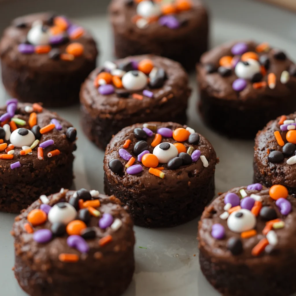 Halloween Brownie Bites