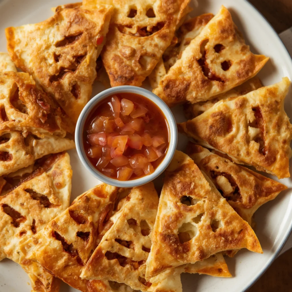 Halloween Chicken Quesadillas