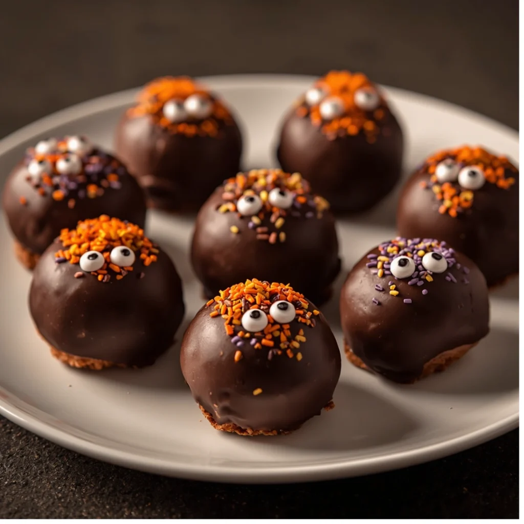 Halloween Cookie Truffles