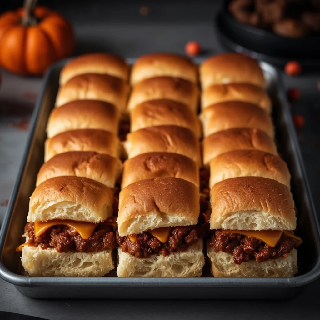 Halloween Sloppy Joe Sliders