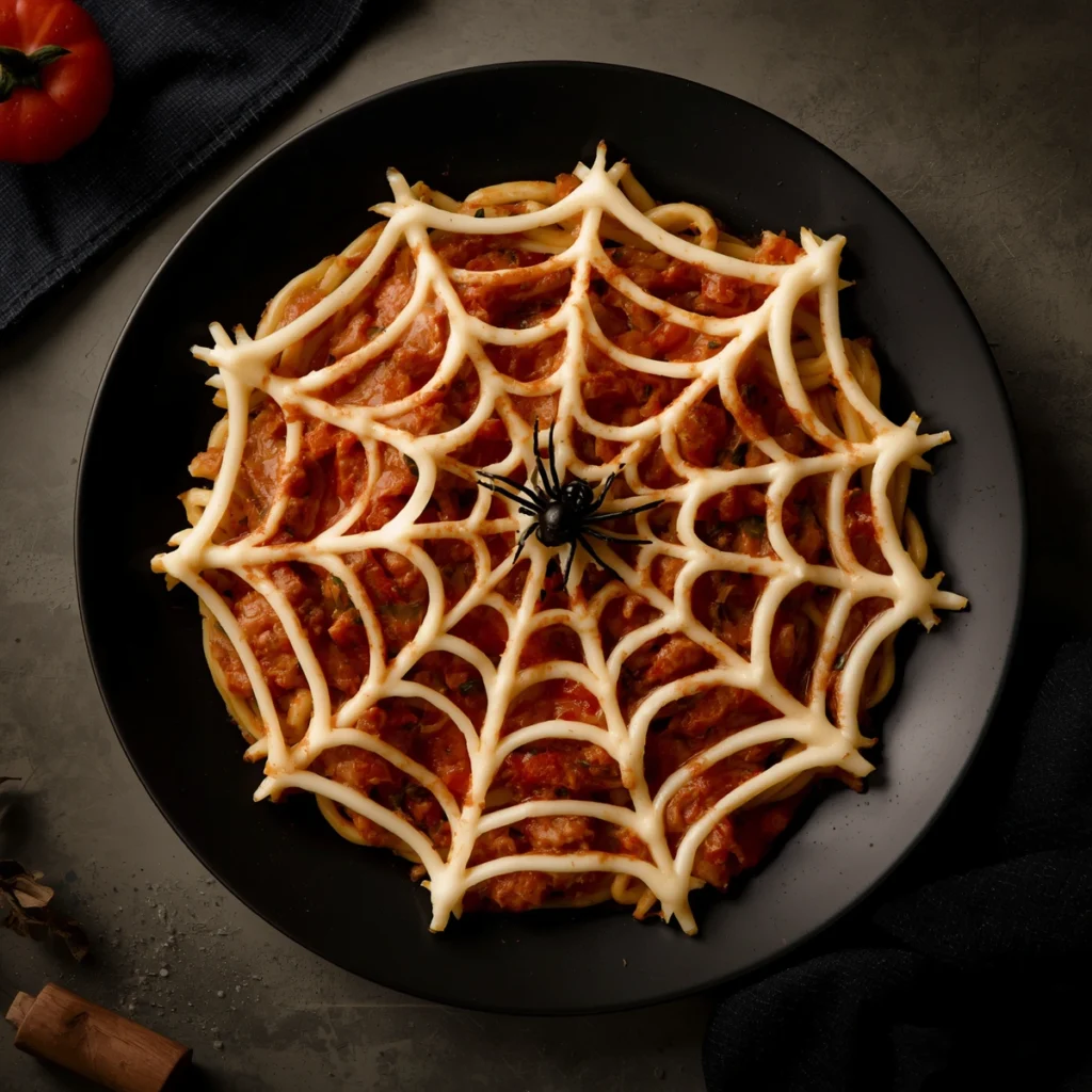 Halloween Spiderweb Pasta