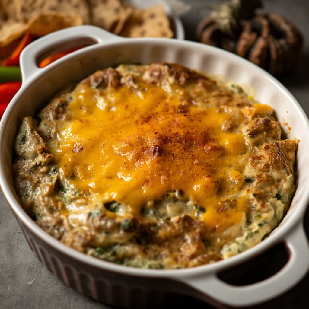 Halloween Spinach Artichoke Dip