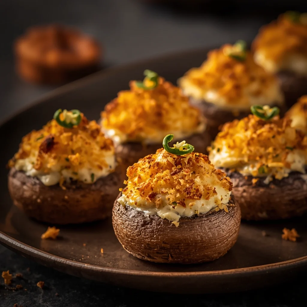 Halloween Stuffed Mushroomsa 1