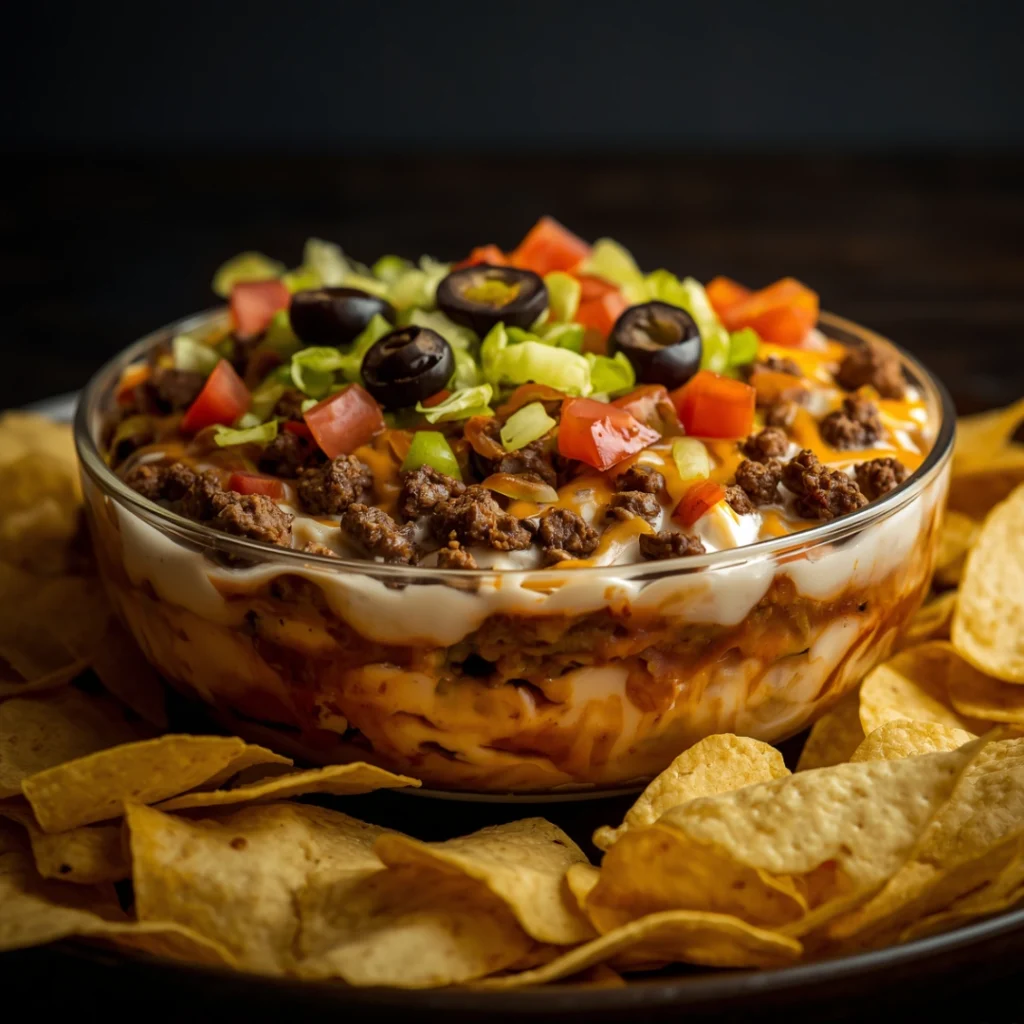Halloween Taco Dip 1