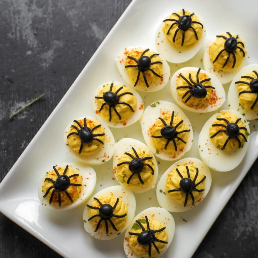 Keto Halloween Deviled Eggs