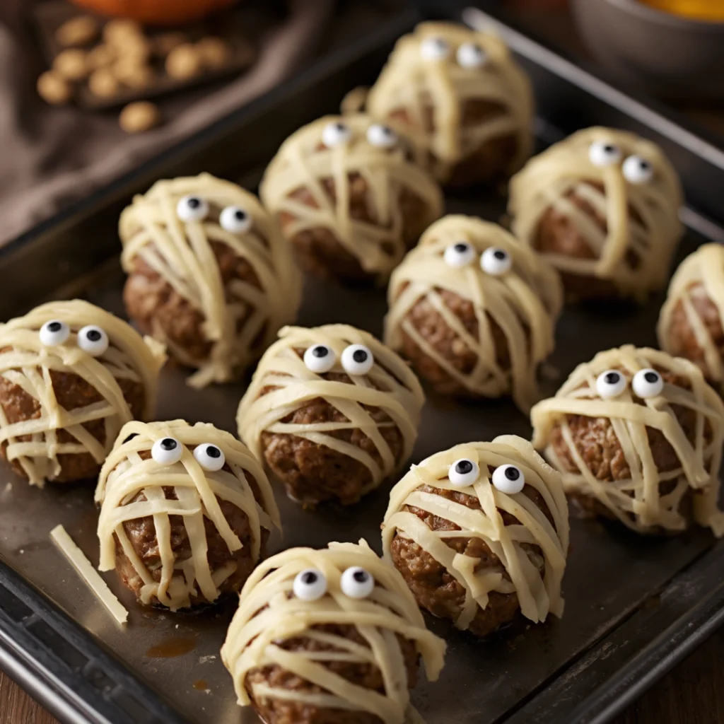 Keto Mummy Meatballs