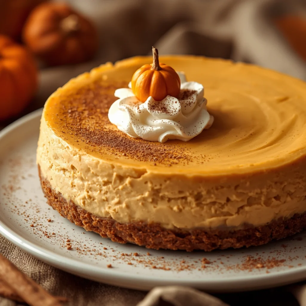 No Bake Pumpkin Cheesecake