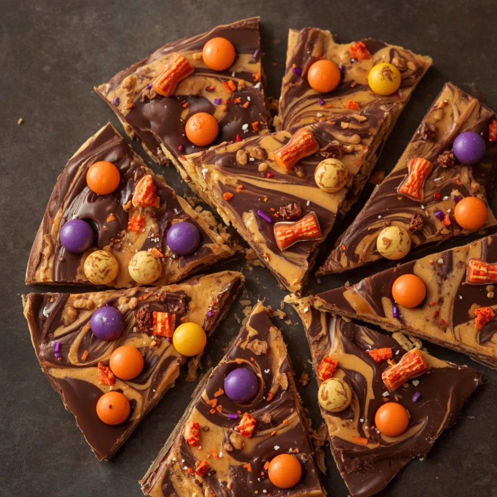 Peanut Butter Halloween Bark