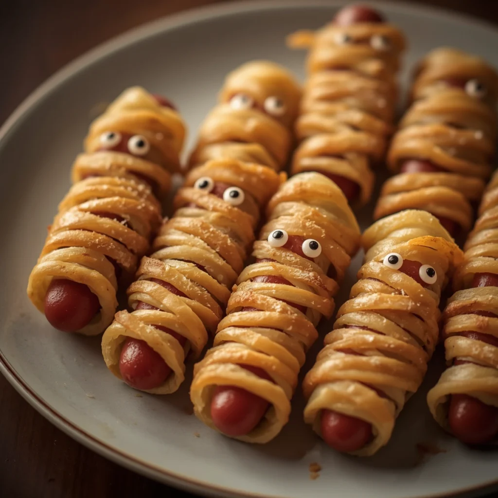 Puff Pastry Mummy Hot Dogs