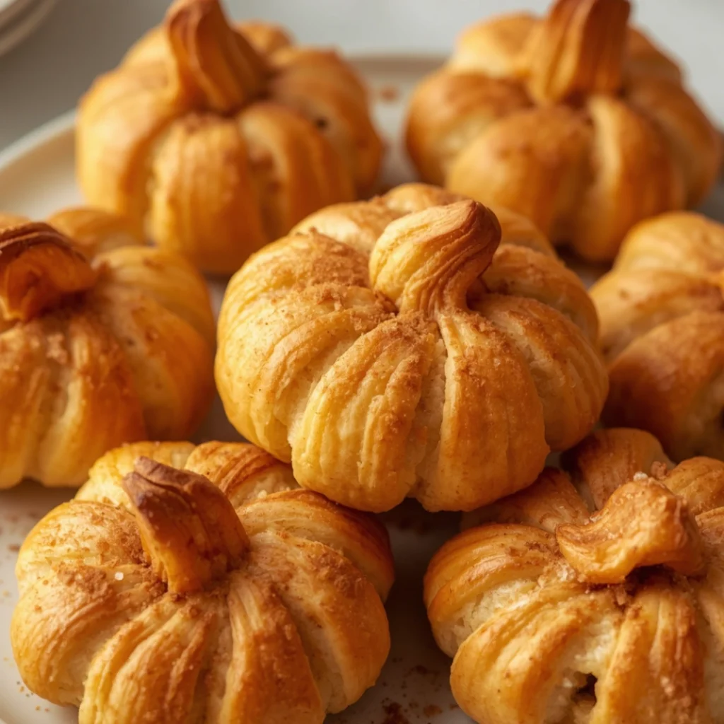 Puff Pastry Pumpkin Twists