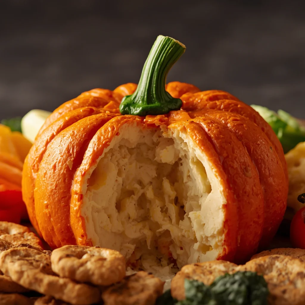 Pumpkin Shaped Cheese Ball