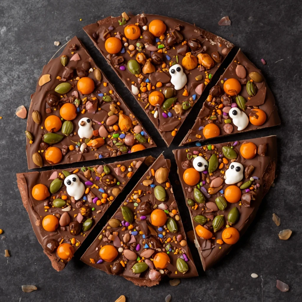 Vegan Halloween Chocolate Bark