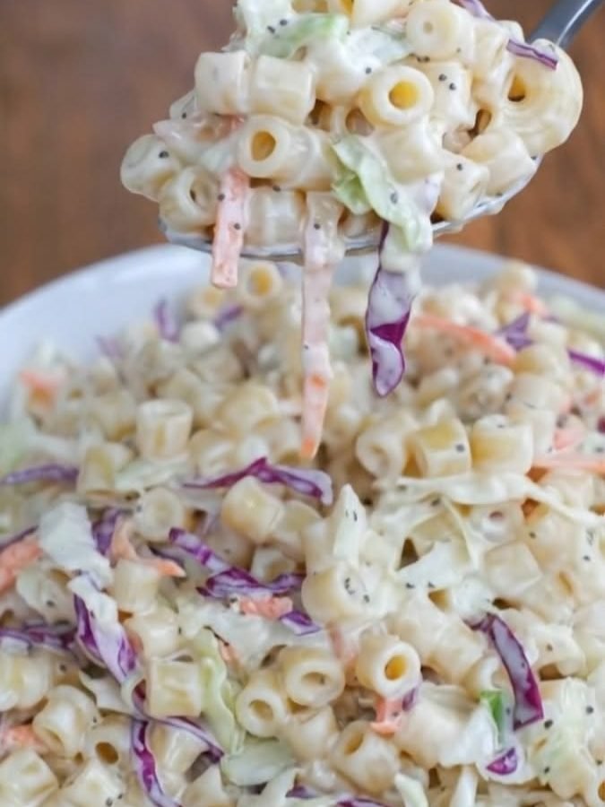 Creamy Coleslaw Pasta Salad