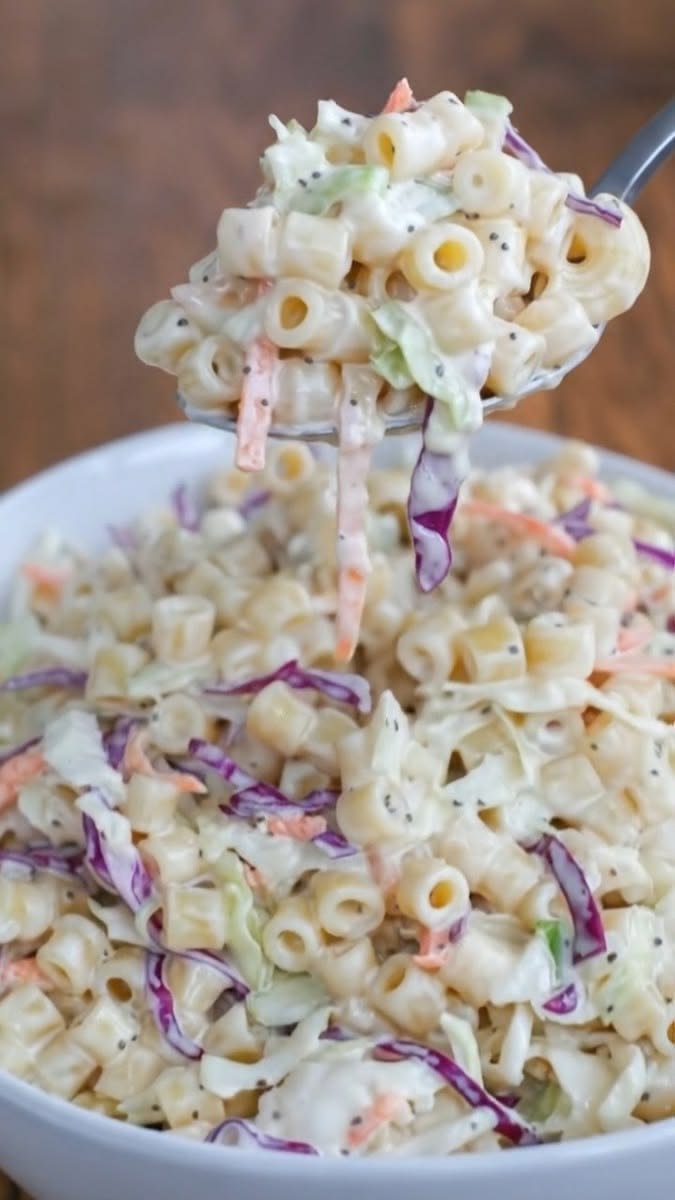 Creamy Coleslaw Pasta Salad
