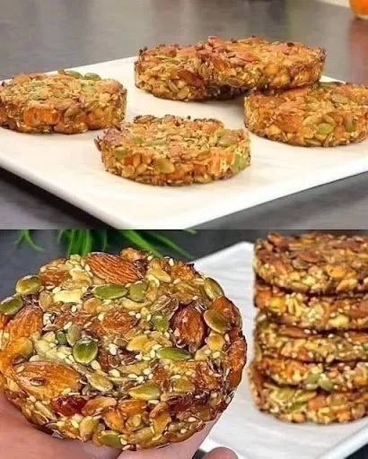Healthy Sugar-Free Nut & Seed Energy Cookies